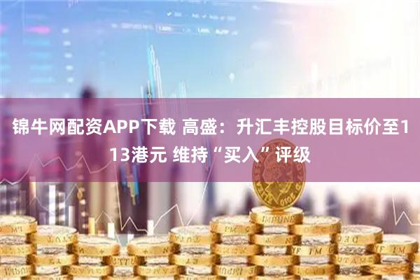 锦牛网配资APP下载 高盛：升汇丰控股目标价至113港元 维持“买入”评级