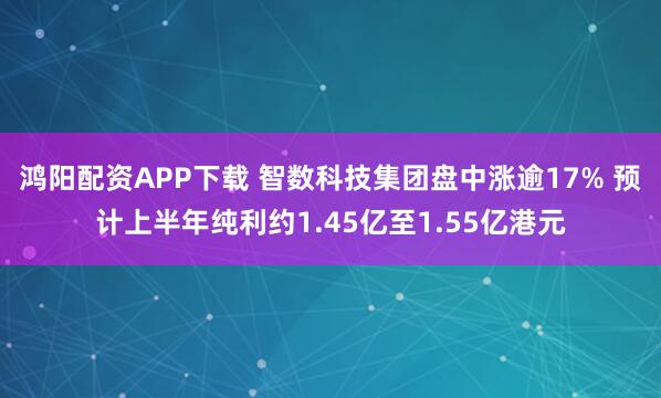 鸿阳配资APP下载 智数科技集团盘中涨逾17% 预计上半年纯利约1.45亿至1.55亿港元