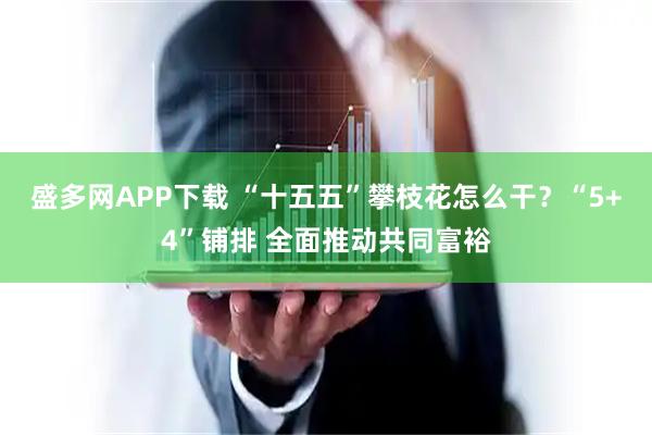 盛多网APP下载 “十五五”攀枝花怎么干？“5+4”铺排 全面推动共同富裕