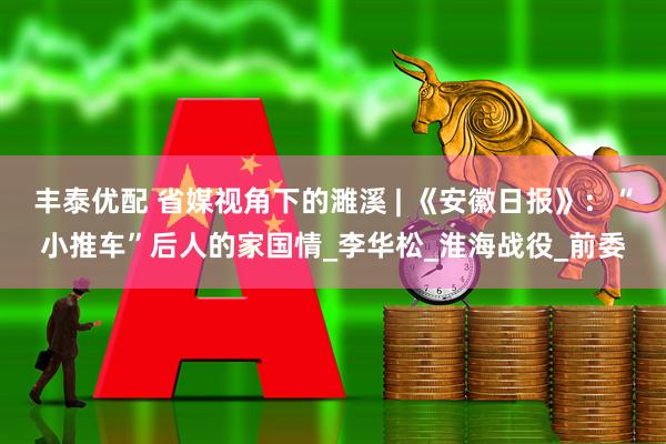 丰泰优配 省媒视角下的濉溪 | 《安徽日报》：“小推车”后人的家国情_李华松_淮海战役_前委