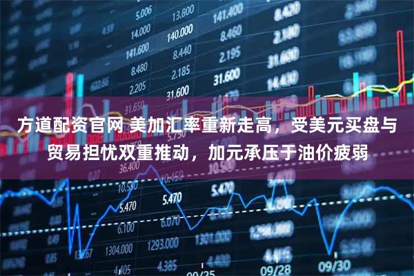 方道配资官网 美加汇率重新走高，受美元买盘与贸易担忧双重推动，加元承压于油价疲弱