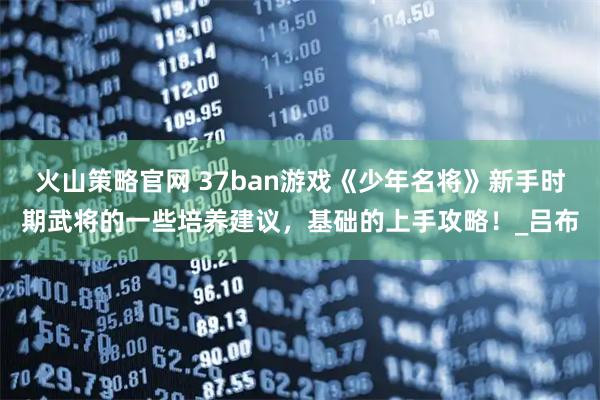 火山策略官网 37ban游戏《少年名将》新手时期武将的一些培养建议，基础的上手攻略！_吕布