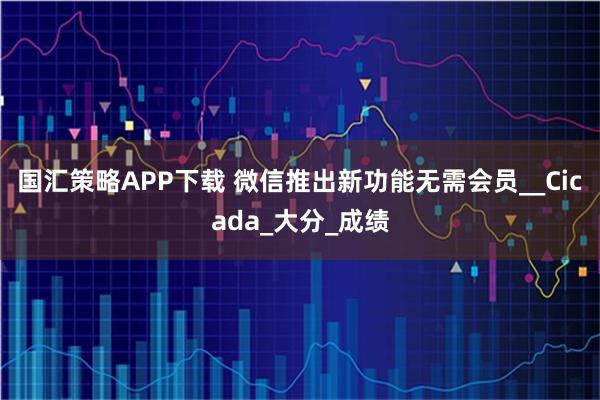 国汇策略APP下载 微信推出新功能无需会员__Cicada_大分_成绩