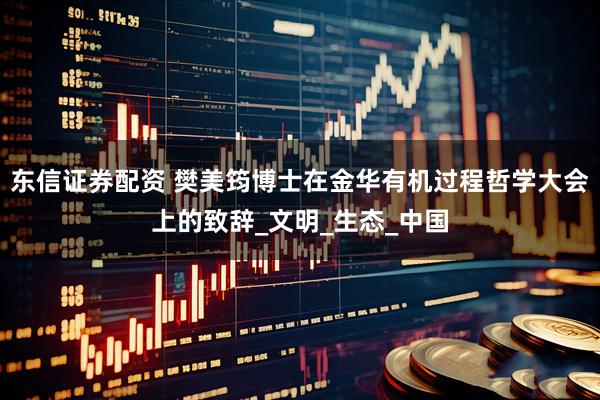 东信证券配资 樊美筠博士在金华有机过程哲学大会上的致辞_文明_生态_中国