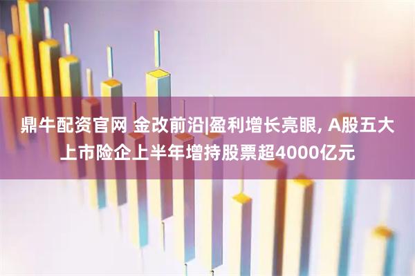 鼎牛配资官网 金改前沿|盈利增长亮眼, A股五大上市险企上半年增持股票超4000亿元